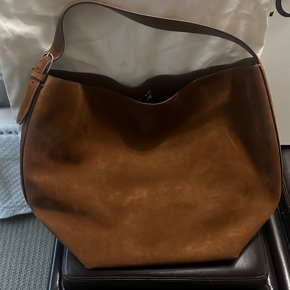 Toteme Rich Tan Leather Hobo Bag